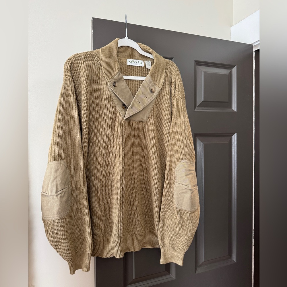 Orvis Men's Camel Sweater